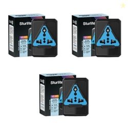 Sturlite Skycon 3 Pin Plug| 2-Pin & 3-Pin Socket| 6 Amps Universal AC