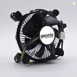 Geonix LGA 1200 CPU FAN I Black I Low Power Cosumption I Optimal Cooli