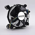 Geonix LGA 1200 CPU FAN I Black I Low Power Cosumption I Optimal Cooling Performance I 1 Year Warranty