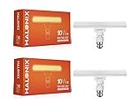 Halonix 10 Watts B22d LED bulb Mini tube Light| Color- Yellow | Pack of 2