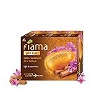 Fiama Gel Bathing Bar Golden Sandalwood Oil and Patchouli with Skin Conditioners for Moisturized, Soft and Luxurious Skin, 375g (125g – Pack of 3), Soap for Women & Men, For All Skin Types