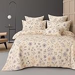 BSB HOME Premium Cloud Cotton Fitted Bedsheets with 2 Pillow Covers for King Bed | 300-320 TC | Size 78×72+10 Inches | Off White | Soft, Durable and Deep Pocket 360 Fitted Sheet