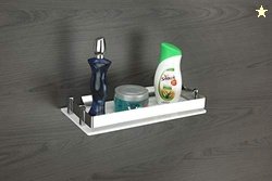 Onbiz Wall Shelf for Bathroom Storage/Acrylic Washroom Shelf Organizer