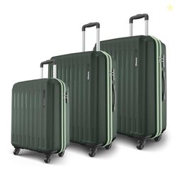 Safari Genius Alley Set of 3 (Cabin + Medium + Large) Trolley Bags Har