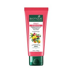 Biotique Fruit Brightening Depigmentation and Tan Removal Face Pack| A
