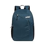 Safari Hexa 21 Ltrs Small Standard 3 Compartment Backpack | Water Resistant- Blue