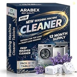 ARABEX Washing Machine Cleaner Tablets (17 Tablets) Drum & Pipe Deep C