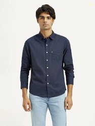 LEVI'S Men Slim Fit Solid Spread Collar Casual Shirt