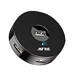 Booster 422 Round Shape 4-Ports USB A to USB 3.0 HUB with High-Speed Data Transfer & Fast Charging, Compatible for MacBook, Microsoft Surface, Laptops, Notebooks & Desktops (Black)