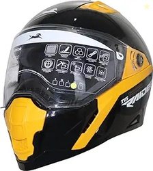 TVS Raider Lightweight Full Face Helmet for Man and Woman with Clear a