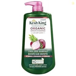 Kesh King Scalp and Hair Medicine Organic Onion Shampoo with Curry Lea