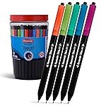 Reynolds VISTA 70 PENS BLUE | Ball Point Pen Set With Comfortable Grip | Pens For Writing | School and Office Stationery | Pens For Students | 0.7 mm Tip Size