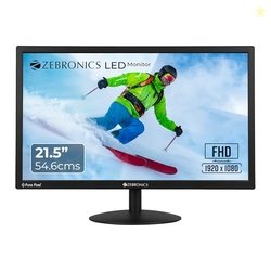Zebronics 21.5 (54.6cm) LED Monitor, FHD 1920x1080, 250nits Brightness