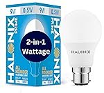 Halonix 2 in 1 All Rounder 9W,0.5W B22D Led Bulb Cool White & Off White,Pack of 1, Multi Wattage with Adjustable led Light