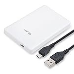 GLINK GHD009-2.5″ USB 2.0 Premium External HDD Enclosure Case Cover for SATA SSD HDD | High Speed Upto 480 MBPS | Tool Free Installation | White