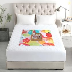 Aazeem Waterproof Bed Server | Food Mat | Bedsheet Protector | Non - R