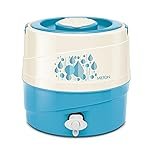 Milton Kool Rover 7 Water Jug PU Insulated, 5.3 litres, BPA Free, Leak Proof & Portable Jug, Sturdy Handles, Ideal for Travel, Picnic, Offices, Shops, Bluish Green