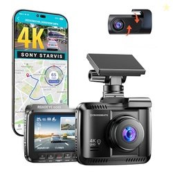 Crossbeats RoadEye 3.0 4K UHD 8MP Dash Camera for Car Front and Rear|