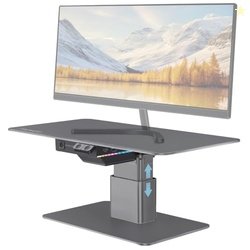 Promate Advanced Electric Monitor & Laptop Stand with One-Touch Height