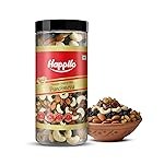 Happilo Premium Panchmewa Dry Fruit Mix 405g Jar | Fit for Fasting | Healthy Snacks Mixed Nuts Dates | Golden Raisins | Afghan Raisins | Cashews | California Almonds