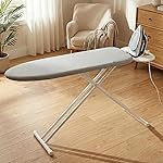 Lifelong Foldable Ironing Board with Silver Heat-Resistant Cover|Heavy-Duty & Sturdy Iron Board with Iron Stand|Adjustable Height, Non-Slip Legs,Portable & Space Saving Design for Easy Ironing at Home