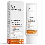 DERMATOUCH C-DEFENSE SPF 50 PA++++ Fluid Sunscreen â Lightweight Daily Sunscreen for Premature Aging & Sunburn | Suitable for All Skin Types | 50ml