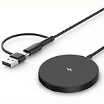 UNIGEN Magtec 100 15W Magnetic Wireless Charger, MagSafe Compatible, Fast Charging for iPhone 17/16/15/14/13/12 Series and All Qi-Enabled Devices (Black)