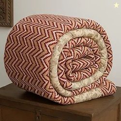 SANMARINO Jaipuri Razai Single Bed Reversible Cotton Quilt | Tradition