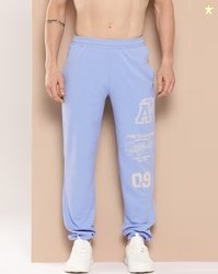 ALCIS Men Typographic Print Joggers with Insert Pockets Gym Athleisure