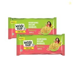 Wickedgud Whole Wheat Masala Noodles 240g (Pack of 4) x 2 | No Maida |