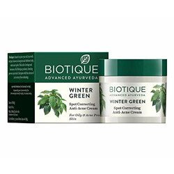 Biotique Bio Winter Green Spot Correcting Anti Acne Cream | Acne Contr