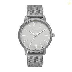 Sonata Poze Quartz Analog Grey Dial Mesh Strap Watch for Men-SP70039KM