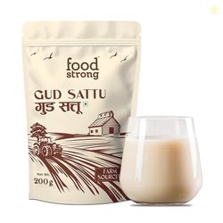 Foodstrong Gud Sattu | Traditional Protein Drink | Roasted Bengal Gram
