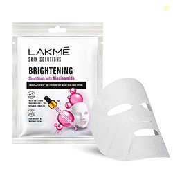Lakme Skin Solutions Sheet Mask Brightening with Niacinamide 25ml