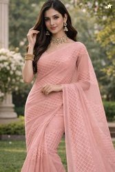 TARAGI Embellished Bollywood Organza Saree