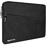 Amazon Basics Laptop Bag Sleeve Case Cover Pouch for Men & Women | 14.1 Inch Laptop/MacBook, Office/College Laptop Bag | Side Handle | Multiple Pockets | Water Repellent | Shock Absorber (Black)