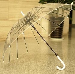 Spirit Transparent Umbrella Wedding Style Auto Open Sti...