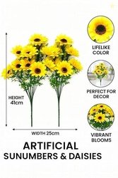 soorantrader sooran Yellow Sunflower Artificial Flower