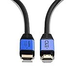 C&E 25 FT(7.6M) High Speed Ultra 4K HDMI Cable with Ethernet Blue (25 Feet/7.6 Meters) Supports 4Kx2K@60HZ, 18 Gbps – 24 AWG – 3D / ARC/CEC/HDCP 2.2 / CL3 – Xbox PS4 PC HDTV