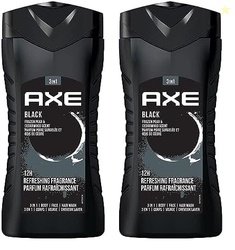 Axe Black 3 In 1 Body, Face & Hair Wash For Men, Long-Lasting Refreshi