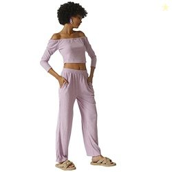 Campus Sutra Women Stylish 2 Piece Casual Co-Ord Set Purple