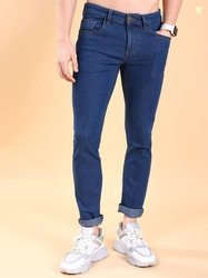 HIGHLANDER Men Regular Mid Rise Dark Blue Jeans