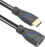 C&E CNE571331 (1.5 Feet/0.4 Meters) High Speed HDMI Cable Male to Female with Ethernet Audio Return (Black)