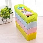 The Sr Brand Drawer Dividers Closet Storage Box, Multicolour, Rectangular (Pack Of 4) – Plastic