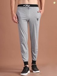 VIMAL JONNEY Men Solid Grey Track Pants