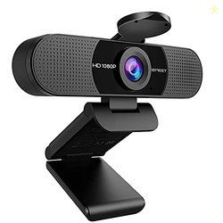 1080P Webcam with Microphone, eMeet C960 Web Camera, 2 Mics Streaming