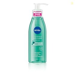NIVEA Derma Skin Clear Wash Gel (150ml), Deep Cleansing Face Wash Gel,