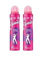 Spinz Exotic Perfumed Deo for Women | Bulgarian Rose Fragrance | Long Lasting Freshness, 24 Hours Protection from Odour â 200 ml (Pack of 2)