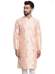 SOJANYA (Since 1958 Men's Silk Blend Designer Long Kurta