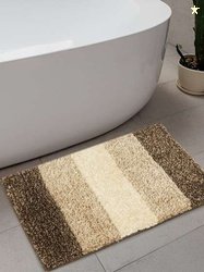 Home Centre Textured Striped Bath Rug